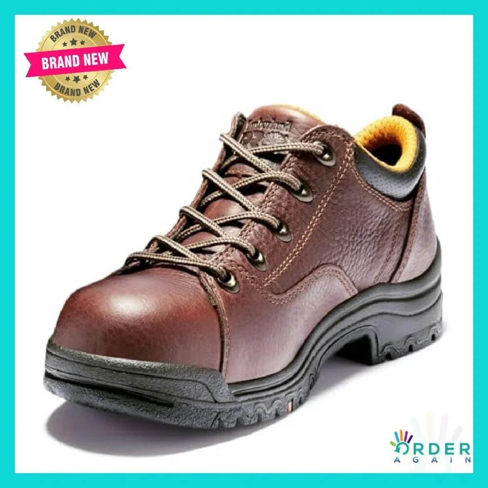 Women's Oxford Work Shoes Safety Toe Comfort Industrial Professional Classic - Picture 4 of 8